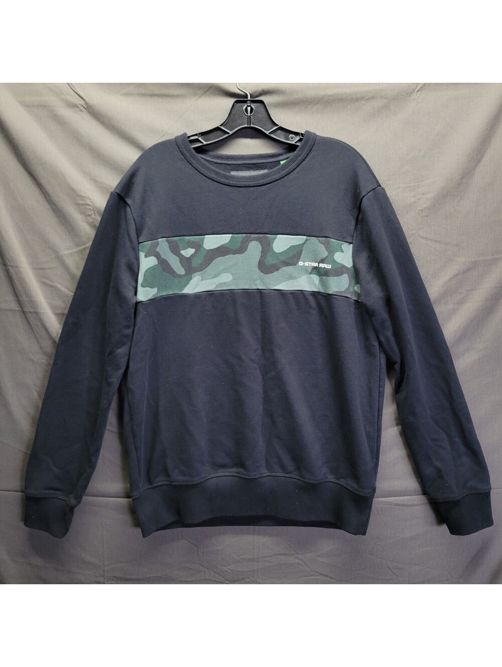 G-Star Raw Camo Stripe Pullover Sweater Men's Sz Large